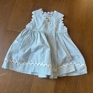 Vintage SIMI Striped Blue and White Kids Dress